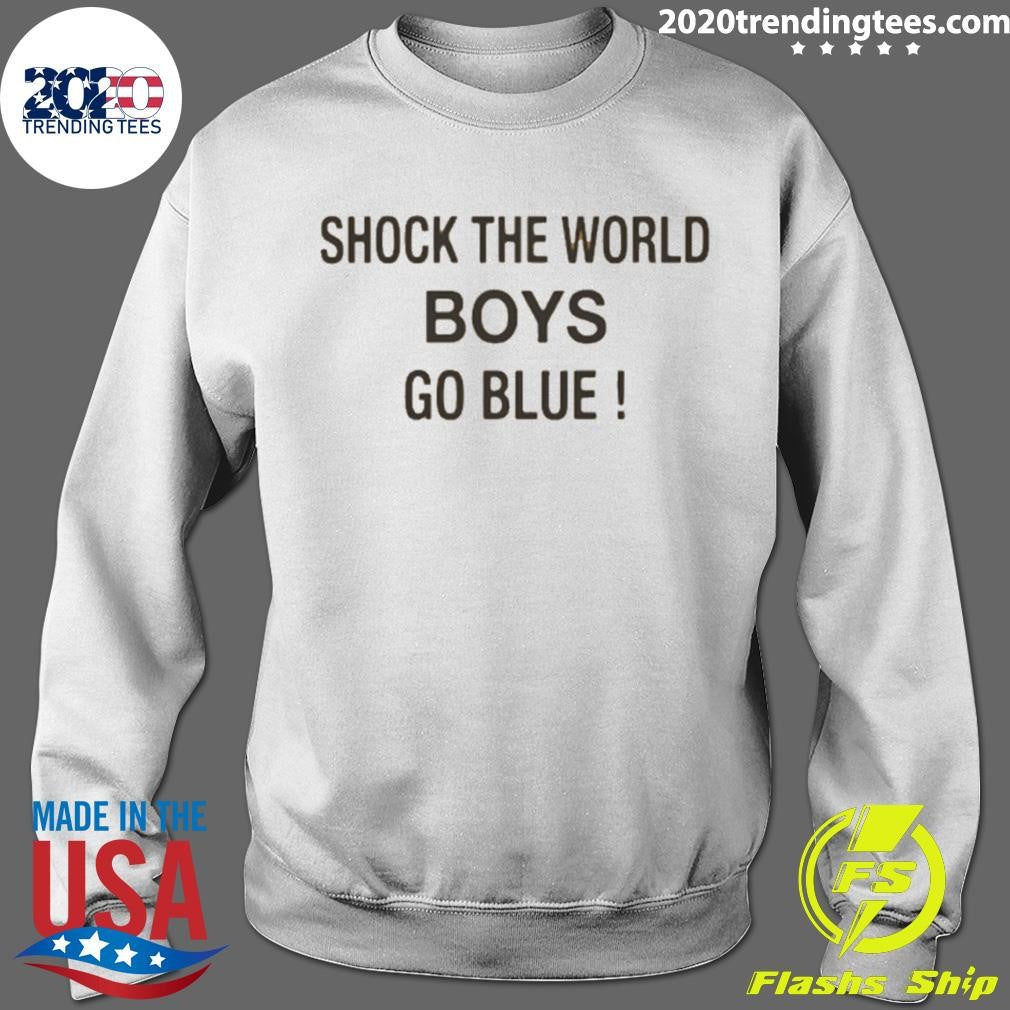 Shock The World Boys Go Blue Michigan Basketball Shirt