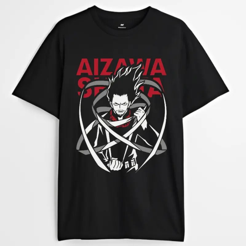 Shouta Aizawa Eraserhead T-shirt & Sweatshirt, My Hero Academia Graphic Tee, Anime & Manga Gifts Cotton Menswear Hoodie
