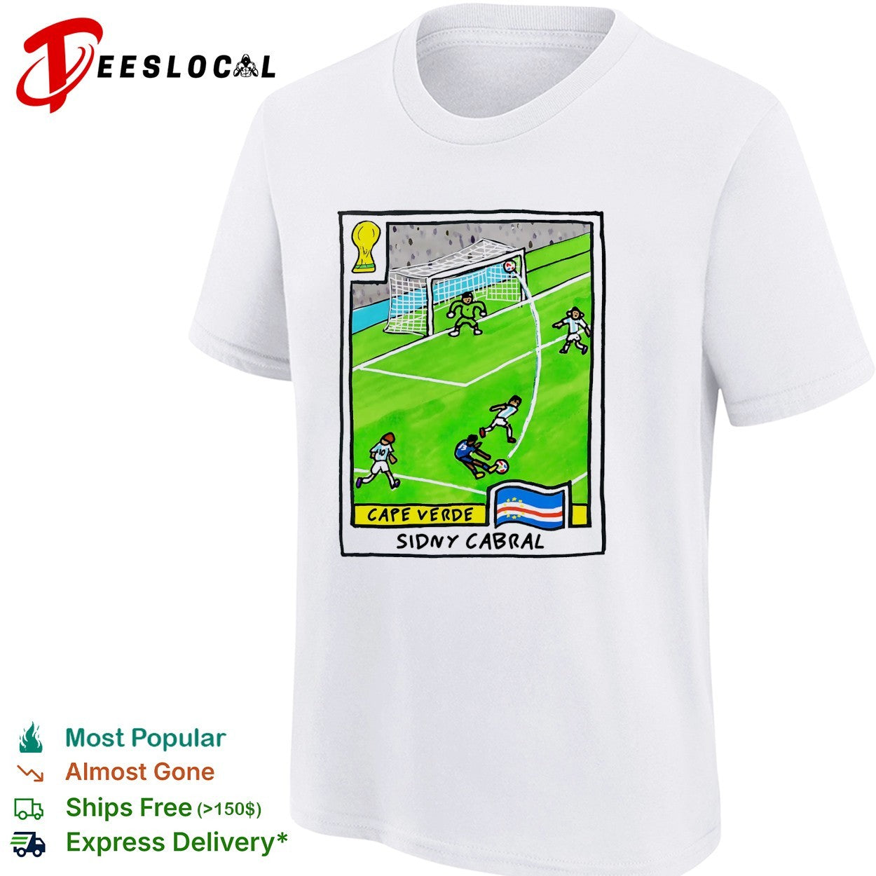 Sidny Cabral Cape Verde World Cup goal shirt