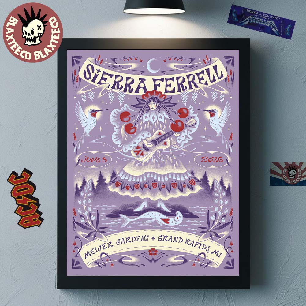 Sierra Ferrell Grand Rapids Michigan 2026 Event Poster At Meijer Gardens On June 8 2026 Home Decor Poster Canvas