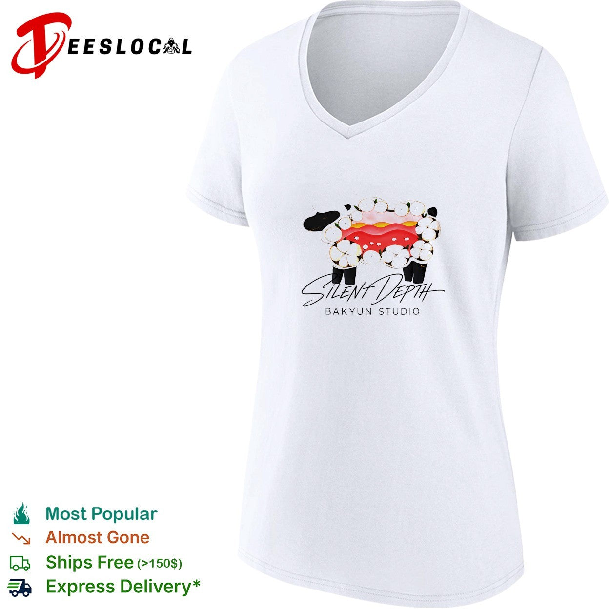Silent Depth Bakyun Studio sheep mascot shirt