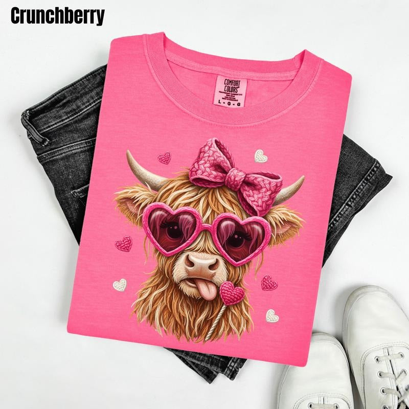 Silly Cow Valentine Comfort Colors T-Shirt 'CMNLB' Hoodie, Sweatshirt | PodTeesHub.com