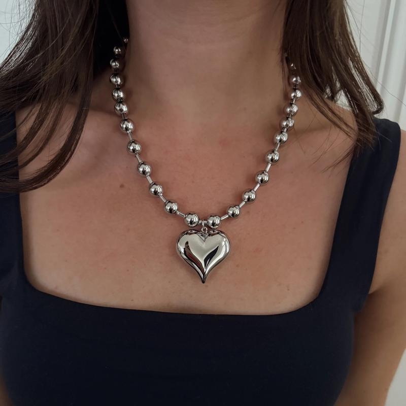 Silver Bubble Heart Necklace T-Shirts, Hoodie, Sweatshirt | PodTeesHub.com