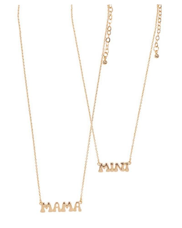 Simple Mama & Mini Necklace Set T-Shirts, Hoodie, Sweatshirt | PodTeesHub.com