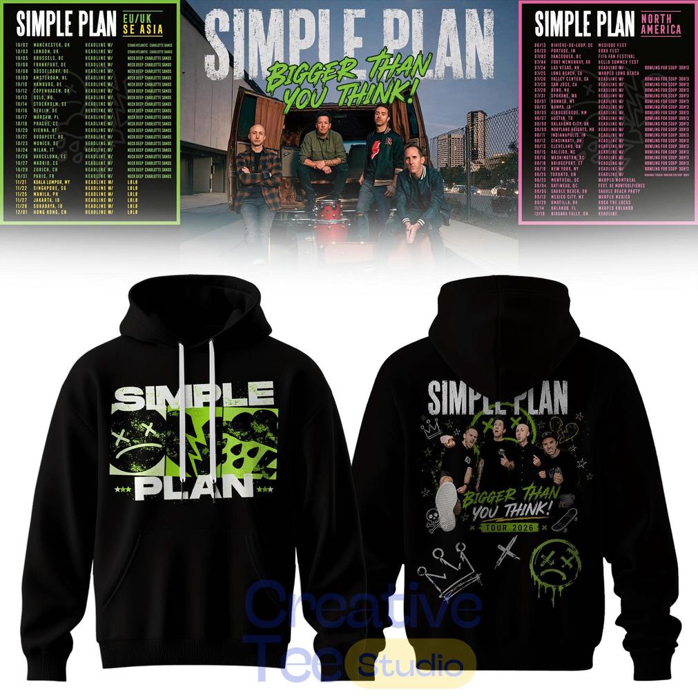 Simple Plan Bigger Than You Think Tour Limited Hoodie