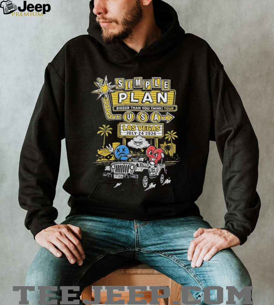 Simple plan bigger than you think tour USA Las Vegas July 24 2026 graphic shirt