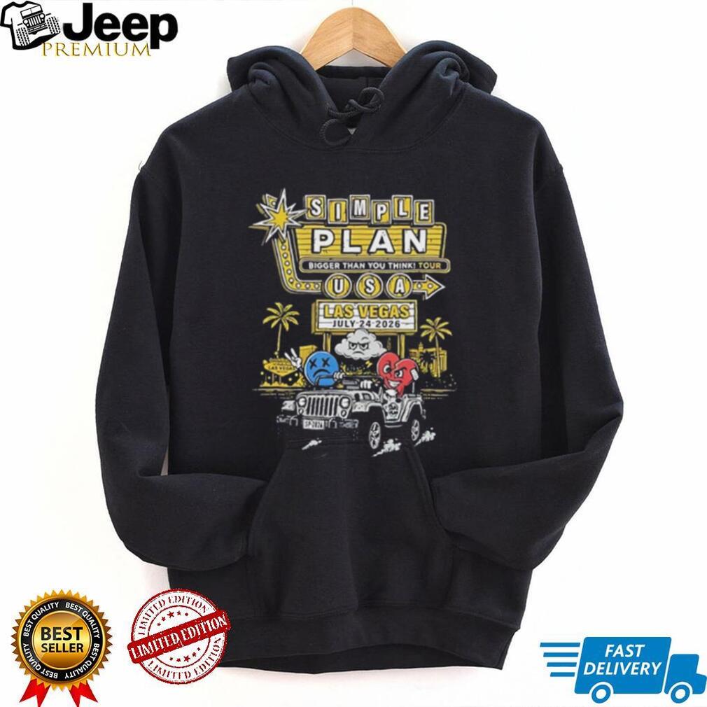 Simple plan bigger than you think tour USA Las Vegas July 24 2026 graphic shirt