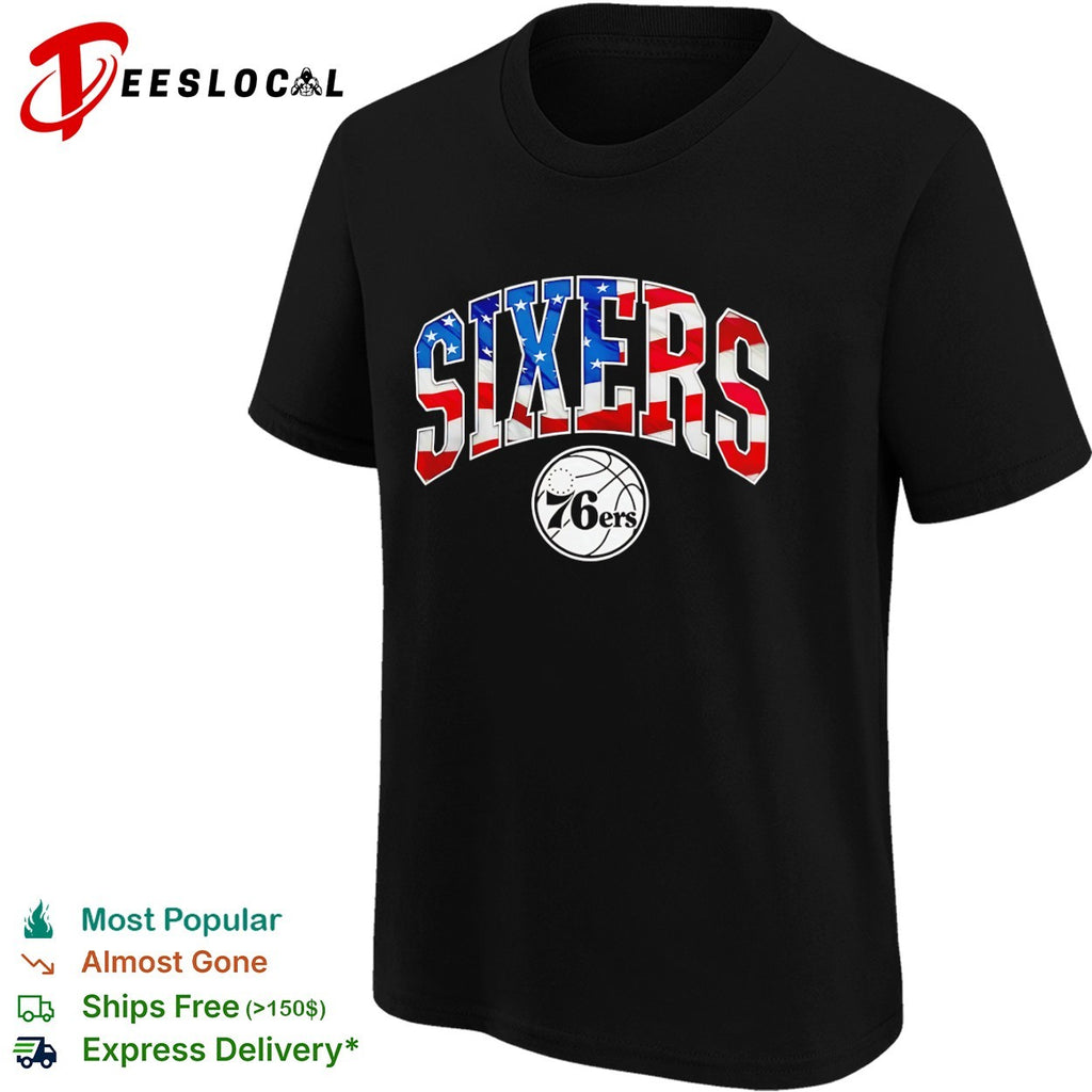 Sixers Philadelphia 76ers NBA American Flag shirt