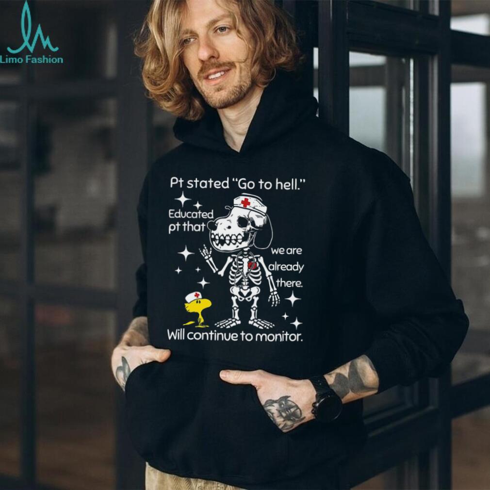 Skeleton Dog Nurse Funny Quote Medical Humor Unisex Shirt