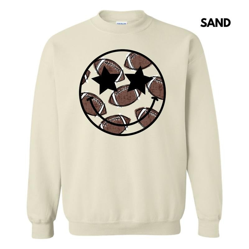 Sketched Football Happy Face Sweatshirt 'NLB' T-Shirts, Hoodie | PodTeesHub.com