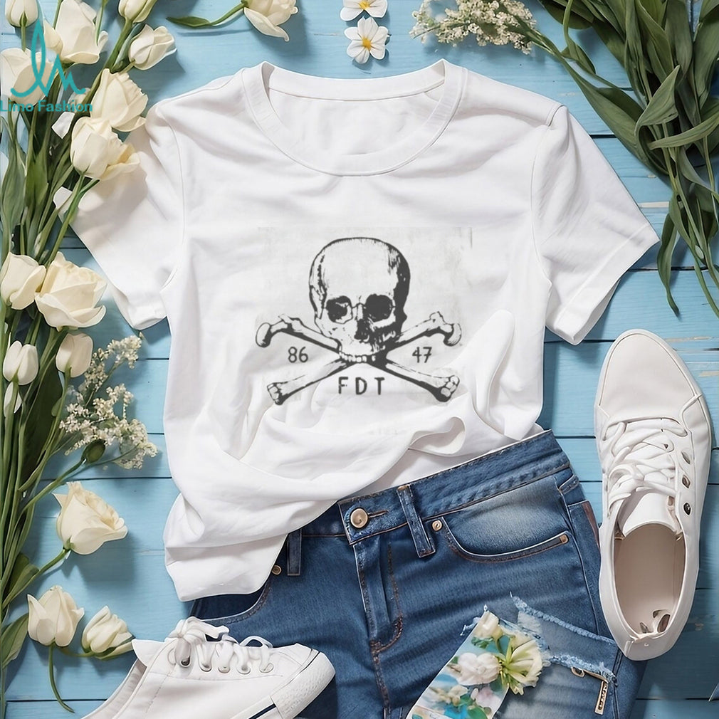 Skull Crossbones FDT Vintage Distressed Graphic Unisex T Shirt