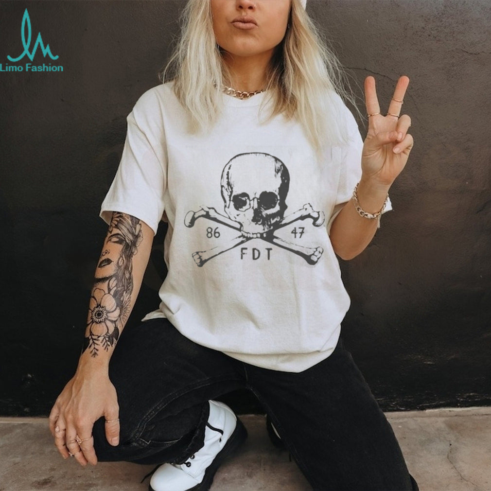 Skull Crossbones FDT Vintage Distressed Graphic Unisex T Shirt