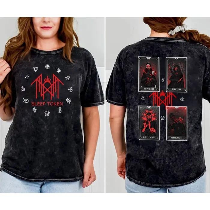 Sleep Apparel Sleep Tarot Card shirt, Sleep Token Metal Rock Band Comic 90s, Birthday Gift, Gift for Fan, Trendy Sleep...