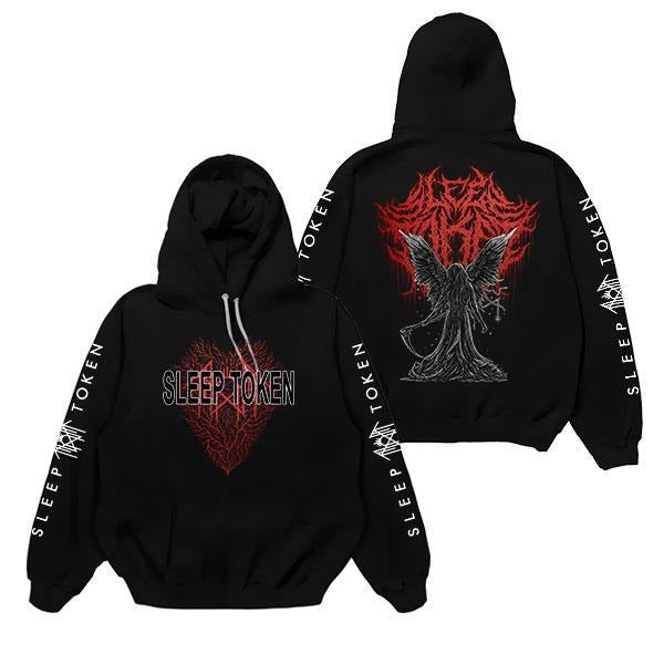 Sleep Token Band Red Hoodie Sweatshirt,, Sleep Token Tour 2025 Tee, New Song Concert Tour, Gift for Fan, Even in Arcadia...
