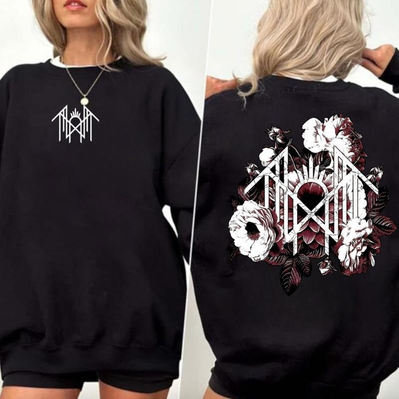 Sleep Token Flowers Red Logo Sweatshirt Hoodie, Sleep Token Tour 2025 Tee, New Song Concert Tour, Gift for Fan, Even in...