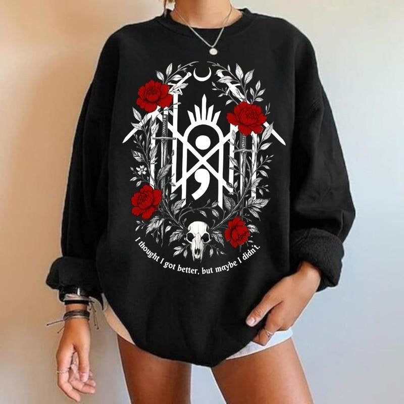 Sleep Token Flowers Red Logo Sweatshirt, Sleep Token Tour 2025 Tee, New Song Concert Tour, Gift for Fan, Even in Arcadia...