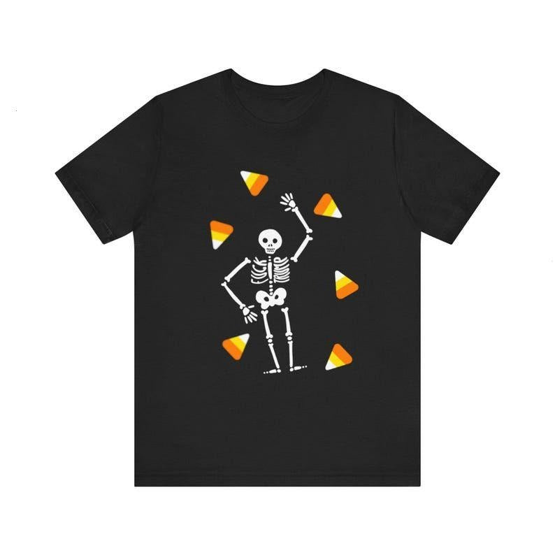 Slightly Subtle Halloween Skeleton Candy Tee, Trump Unisex Short Sleeve Sweatshirt, Spooky Season, Halloween Costume Top,...