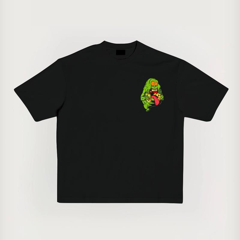 Slimer Ghost Unisex Summer outfits men streetwear 80s 90s graphic tees cotton Anime funny tshirt men gifts Hoodie, Sweatshirt