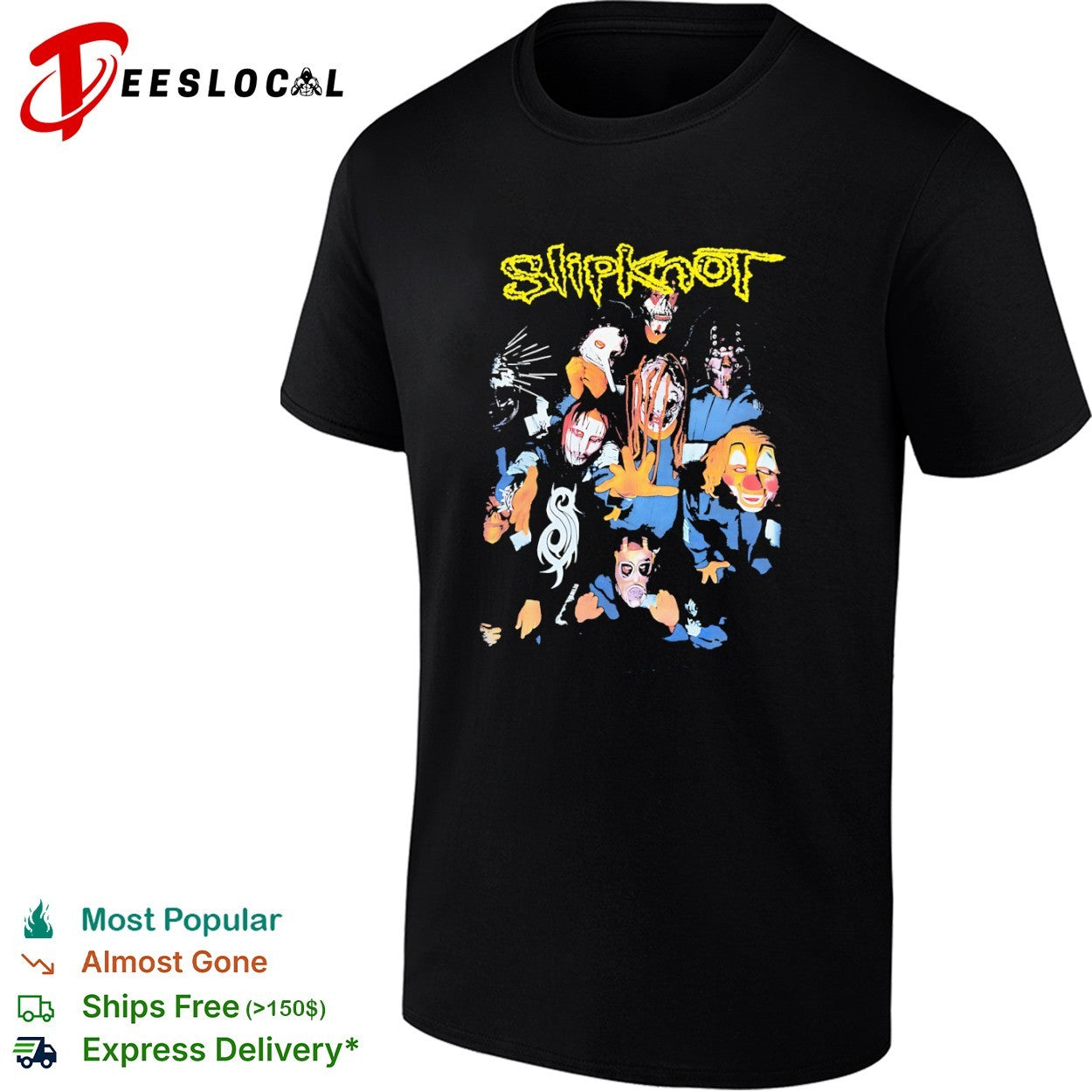 Slipknot band members Iowa era self titled debut album shirt