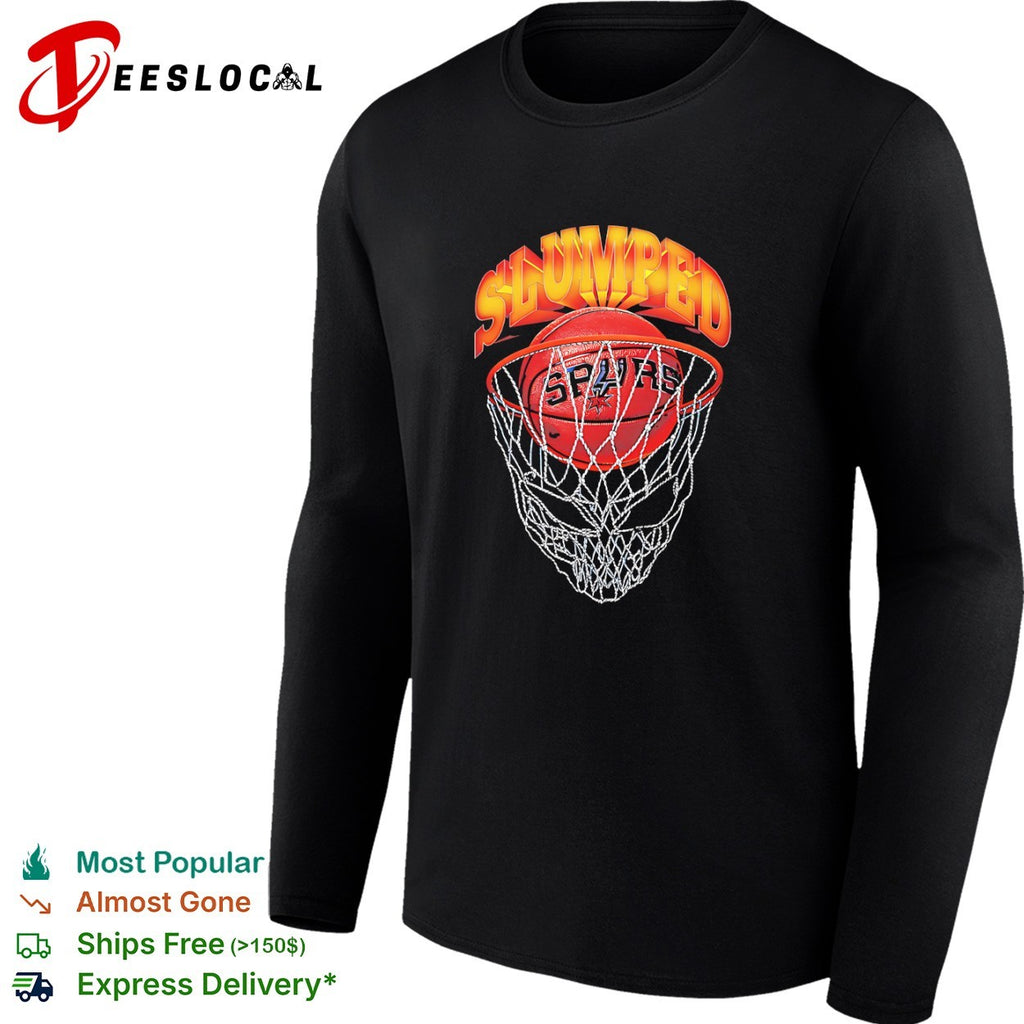Slumped San Antonio Spurs Basketball Net Graphic Shirt