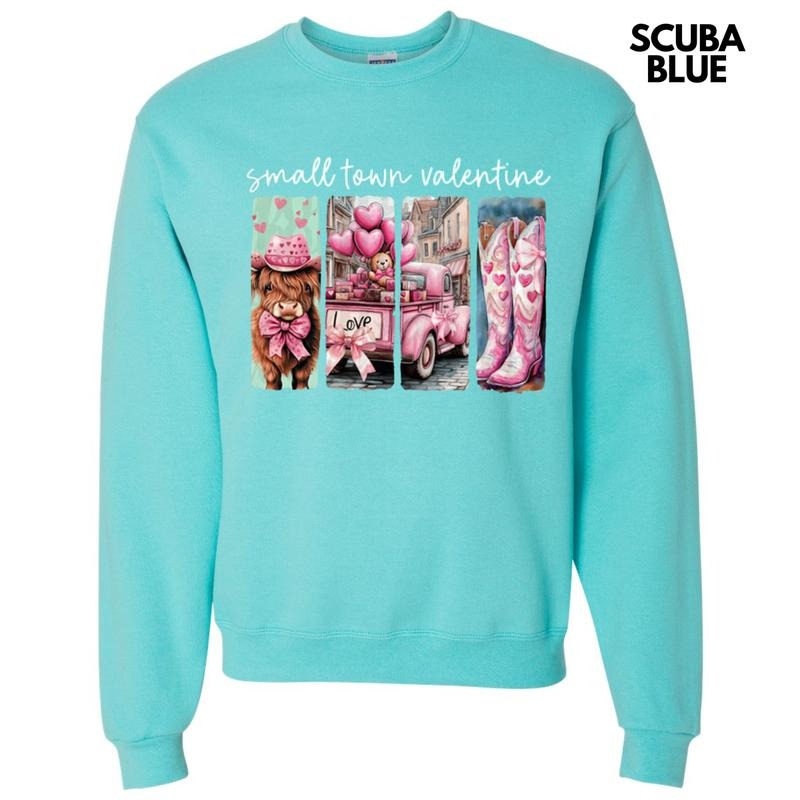 Small Town Valentine Sweatshirt T-Shirts, Hoodie | PodTeesHub.com