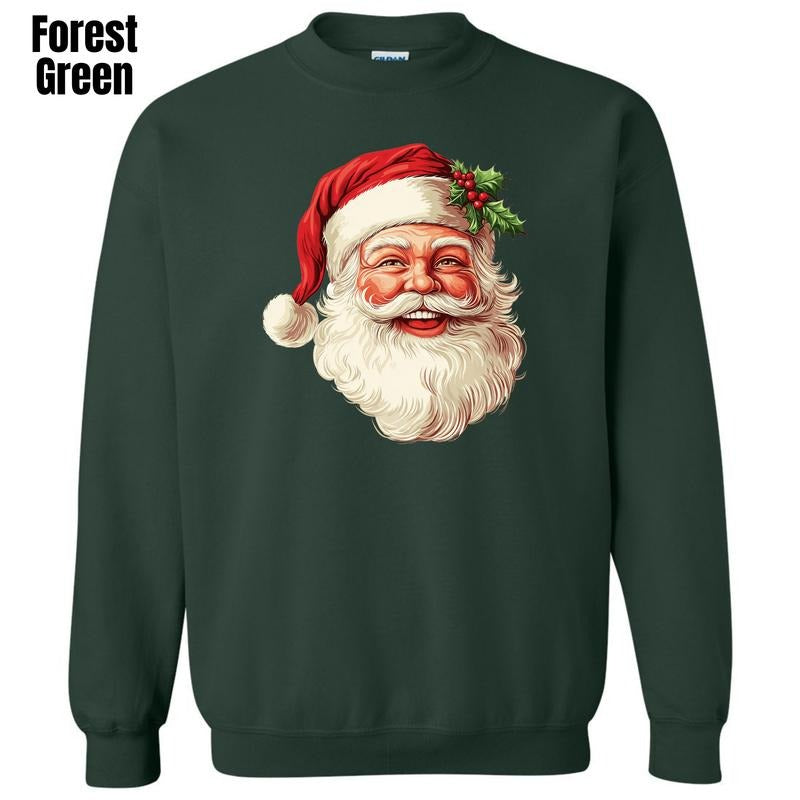 Smiling Santa Face Sweatshirt 'SBSNLB' T-Shirts, Hoodie | PodTeesHub.com