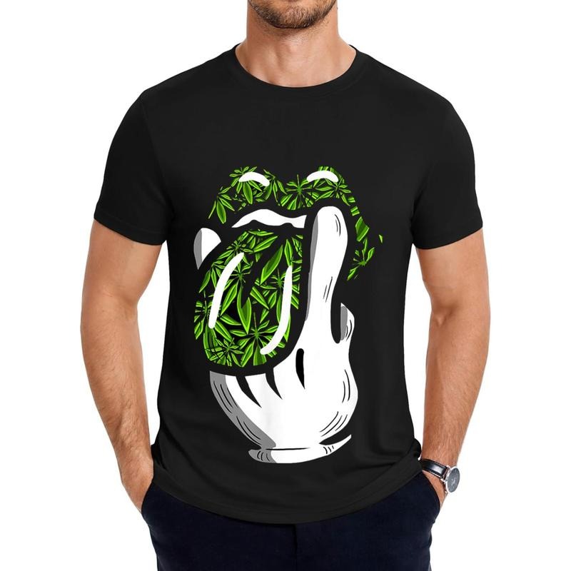 Smoke Weed Leaf Pattern 420 Cannabis T-Shirt Gift For Enthusiasts Hoodie, Sweatshirt | PodTeesHub.com