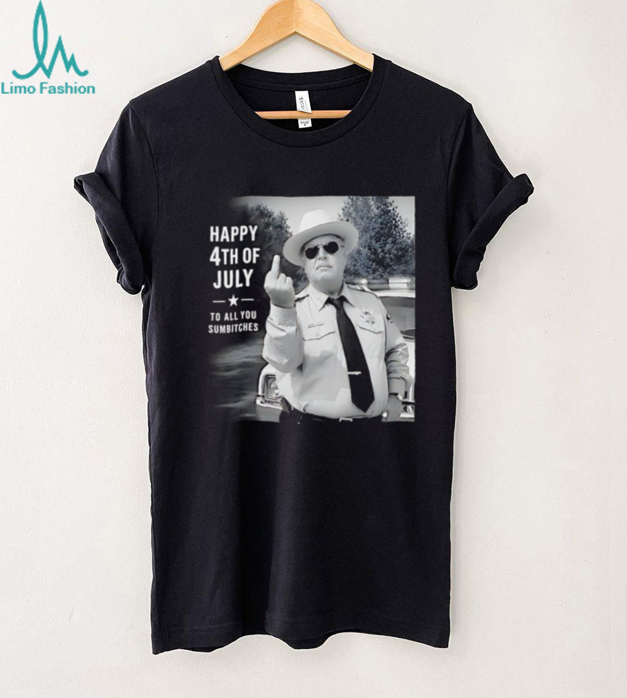 Smokey and the Bandit Sheriff Buford T Justice happy 4th of July middle finger shirt
