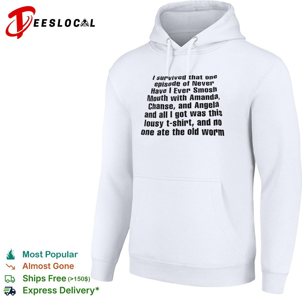 Smosh Never Have I Ever Amanda Chanse Angela I survived that one episode of shirt