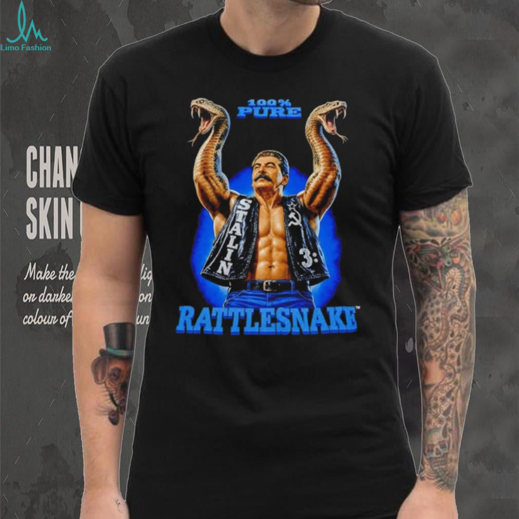 Snake Joseph Stalin Stone Cold Steve Austin 100% Pure Rattlesnake shirt
