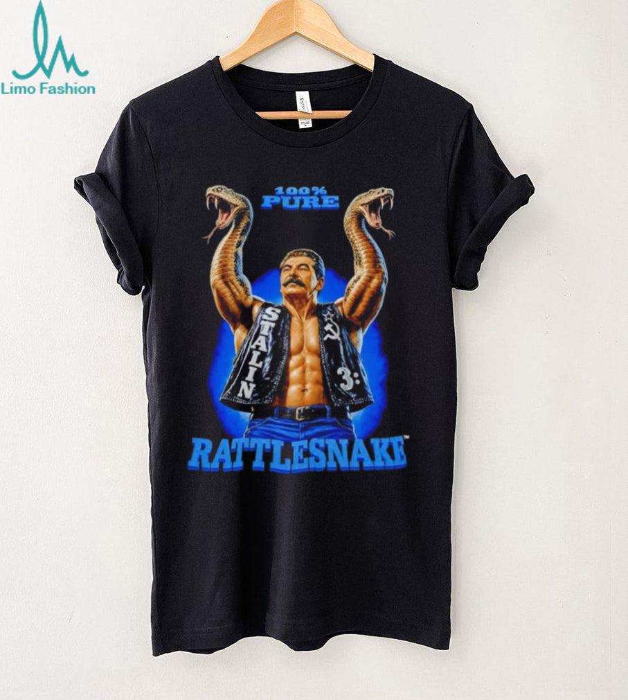 Snake Joseph Stalin Stone Cold Steve Austin 100% Pure Rattlesnake shirt