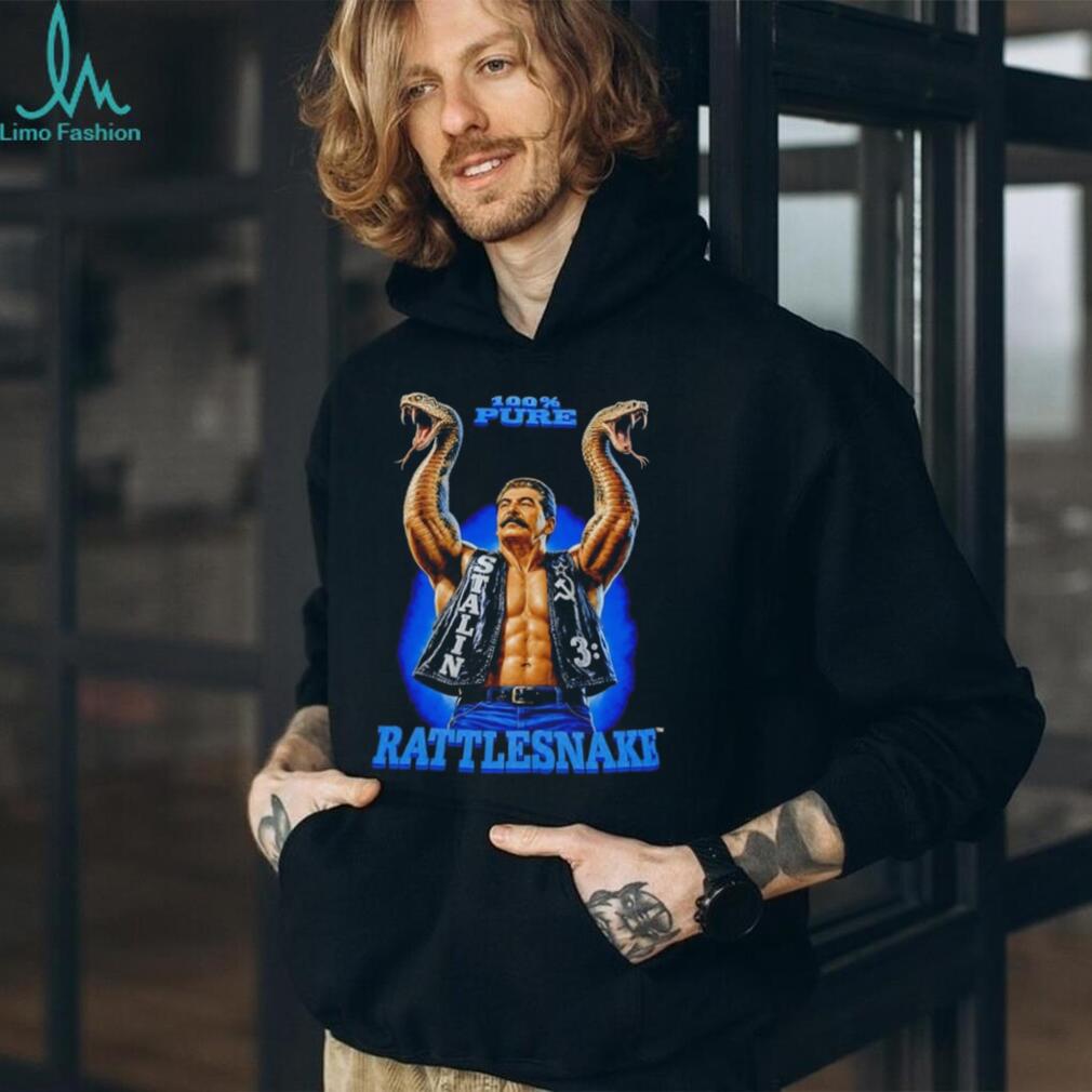 Snake Joseph Stalin Stone Cold Steve Austin 100% Pure Rattlesnake shirt