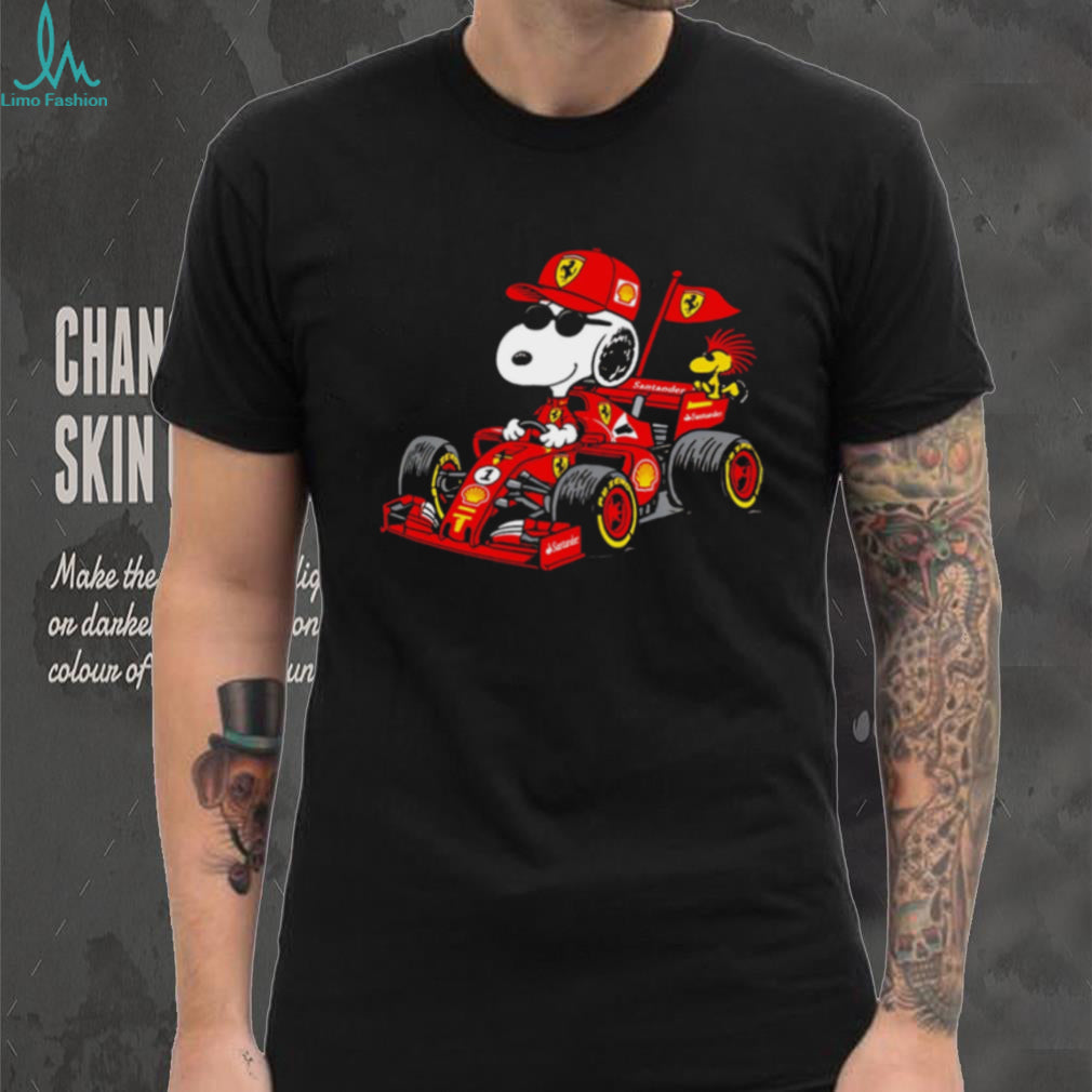 Snoopy Ferrari F1 Woodstock Formula Racing shirt