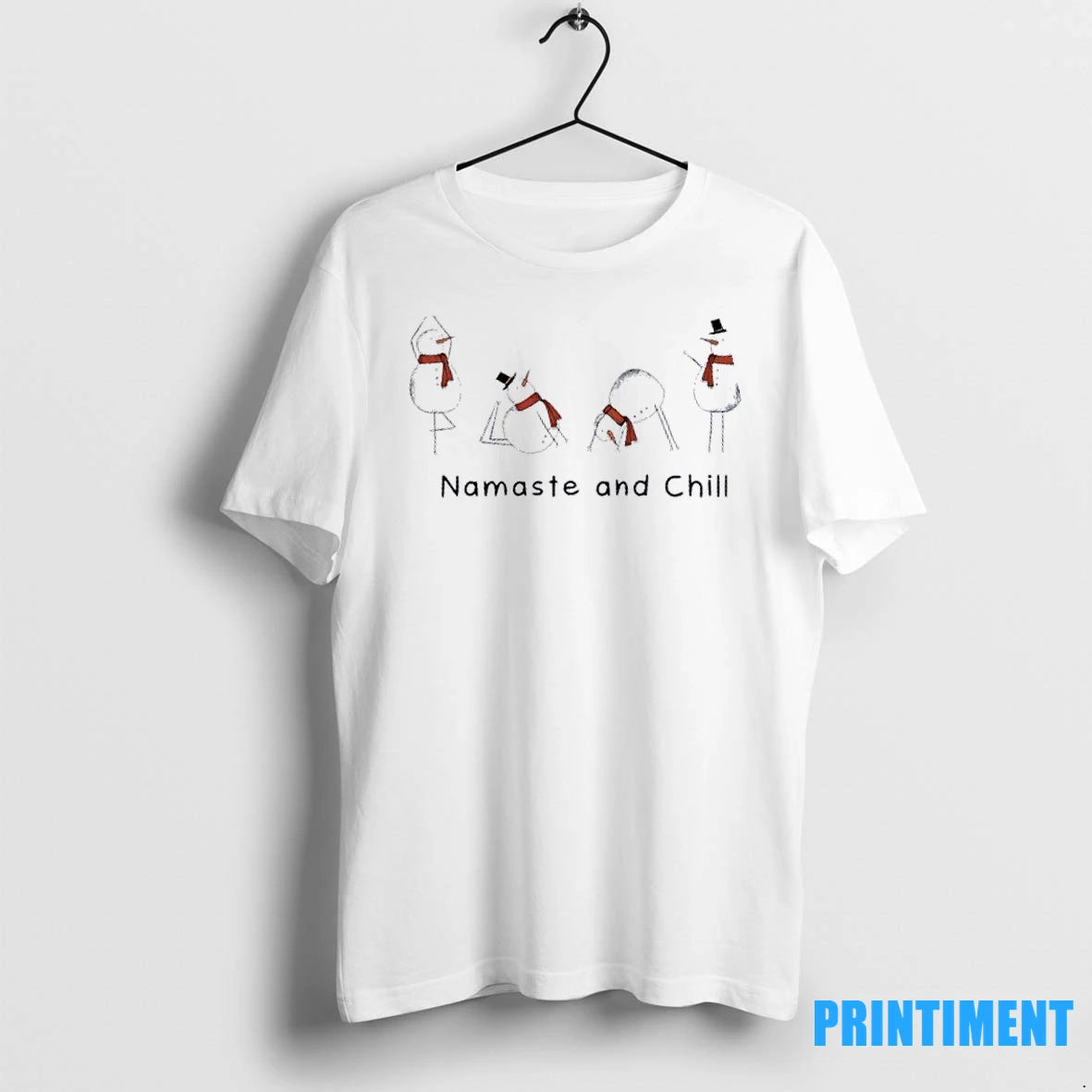 Snowman Namaste And Chill Christmas Tshirts Sweater