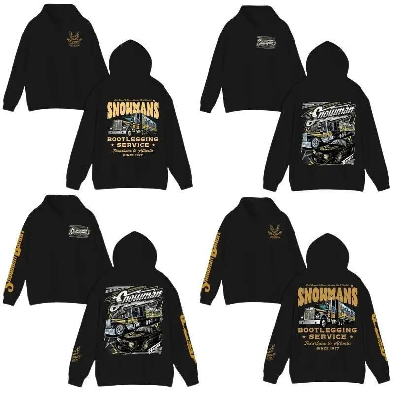 Snowman's Bootlegging Service 2 Side Smokeyy and The Bandiit Hoodie, Unisex Trendy Casual Tops Pullover Hoodie Gift For...