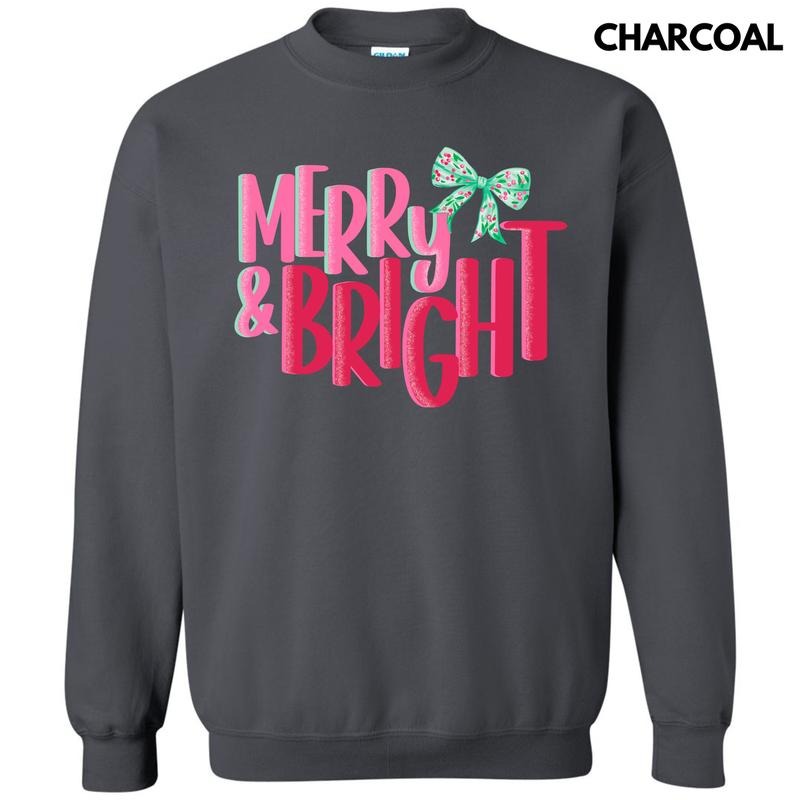Snowy Merry & Bright Sweatshirt 'NLB' T-Shirts, Hoodie | PodTeesHub.com