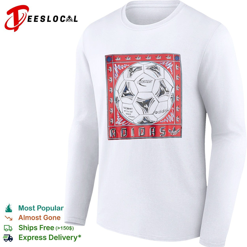 Soccer ball originals the brand with the three stripes shirt