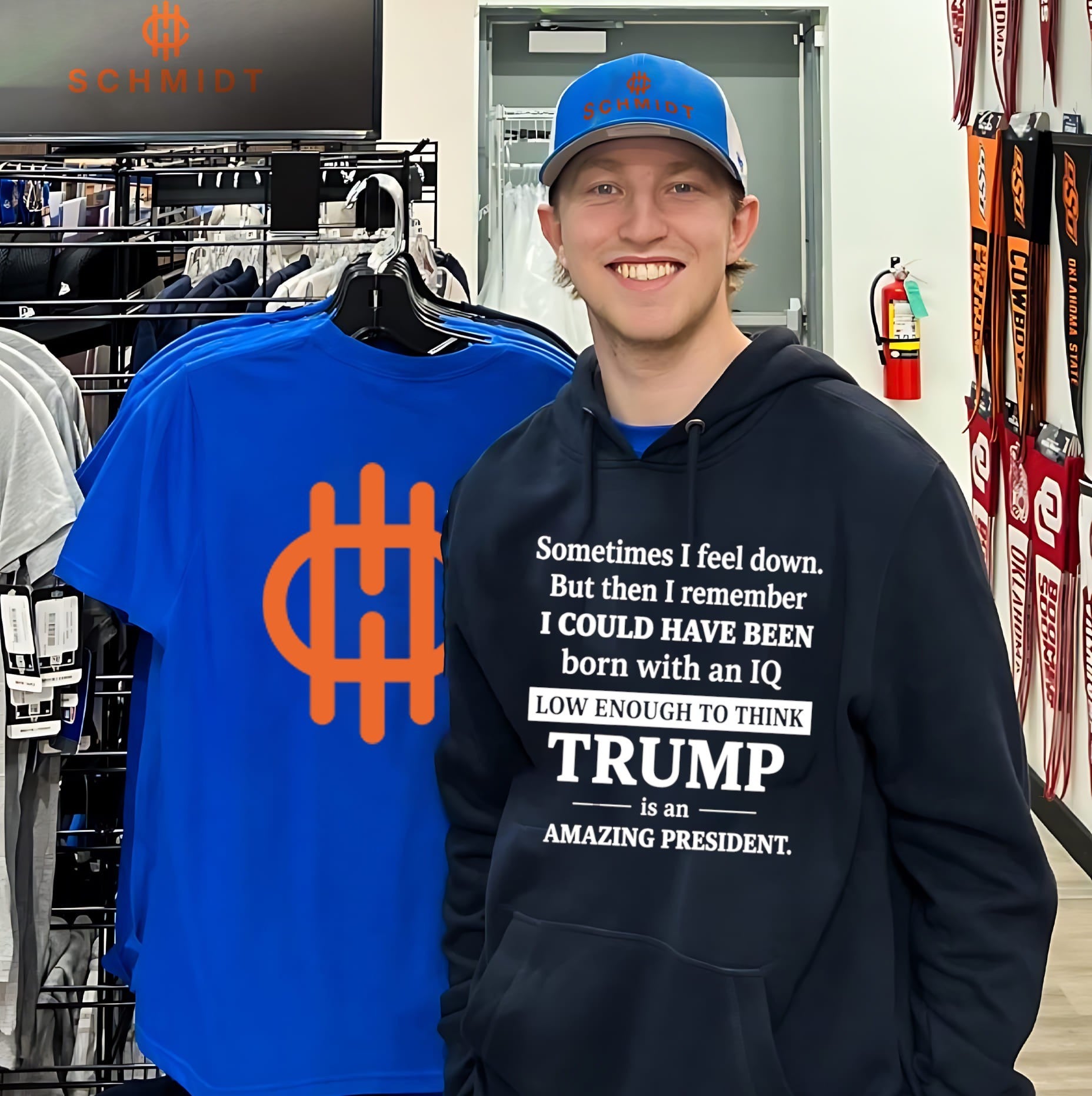 Sometimes I Feel Down But Then I Remember Funny Liberal Shirt