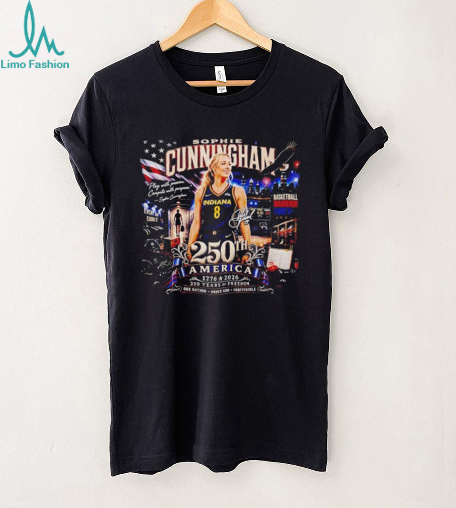 Sophie Cunningham Indiana Fever 250 years of freedom America 1776 2026 shirt