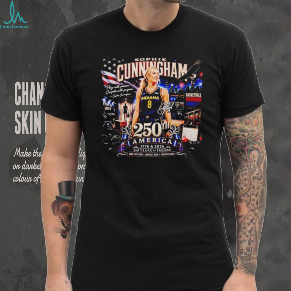 Sophie Cunningham Indiana Fever 250 years of freedom America 1776 2026 shirt