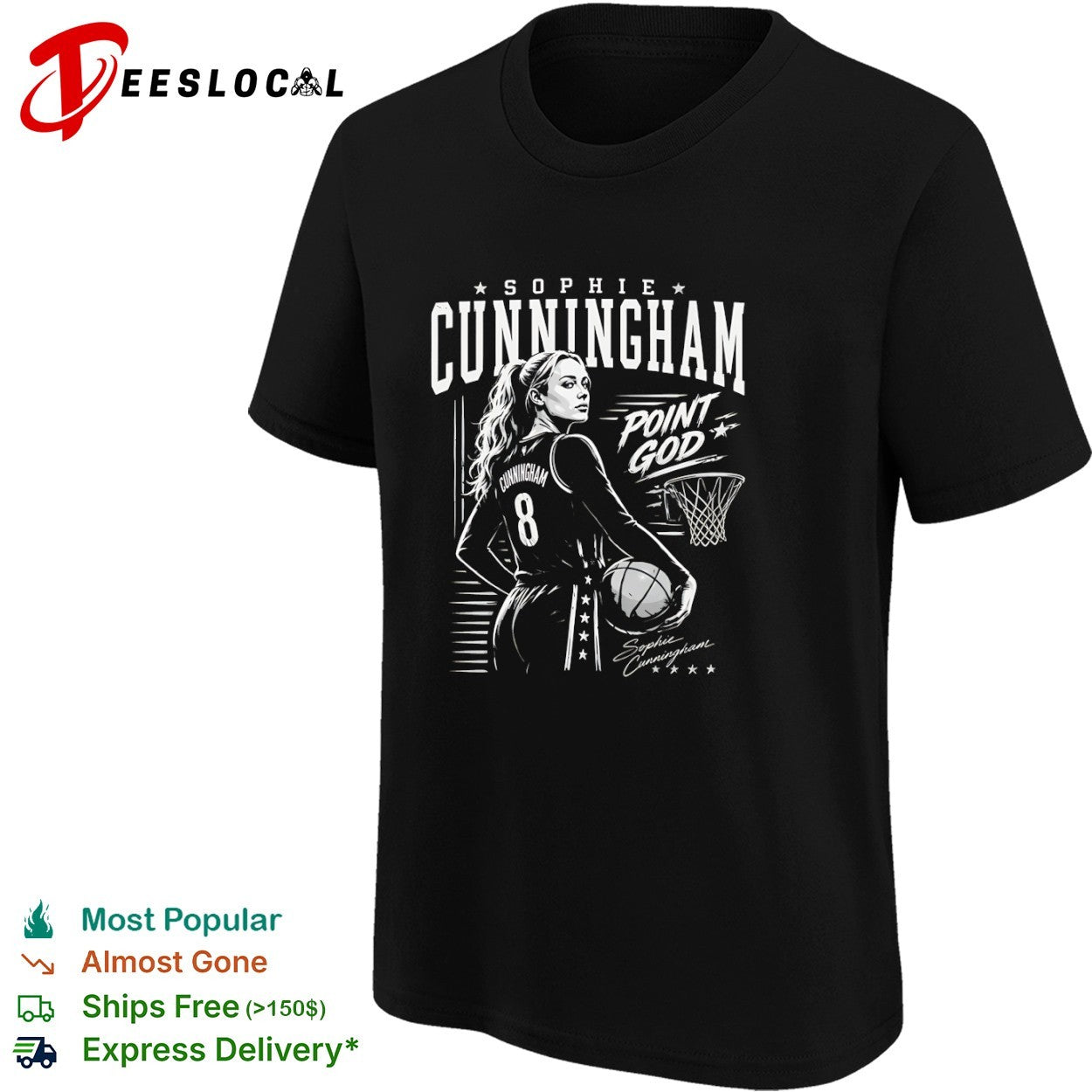Sophie Cunningham Indiana Fever WNBA Point God shirt