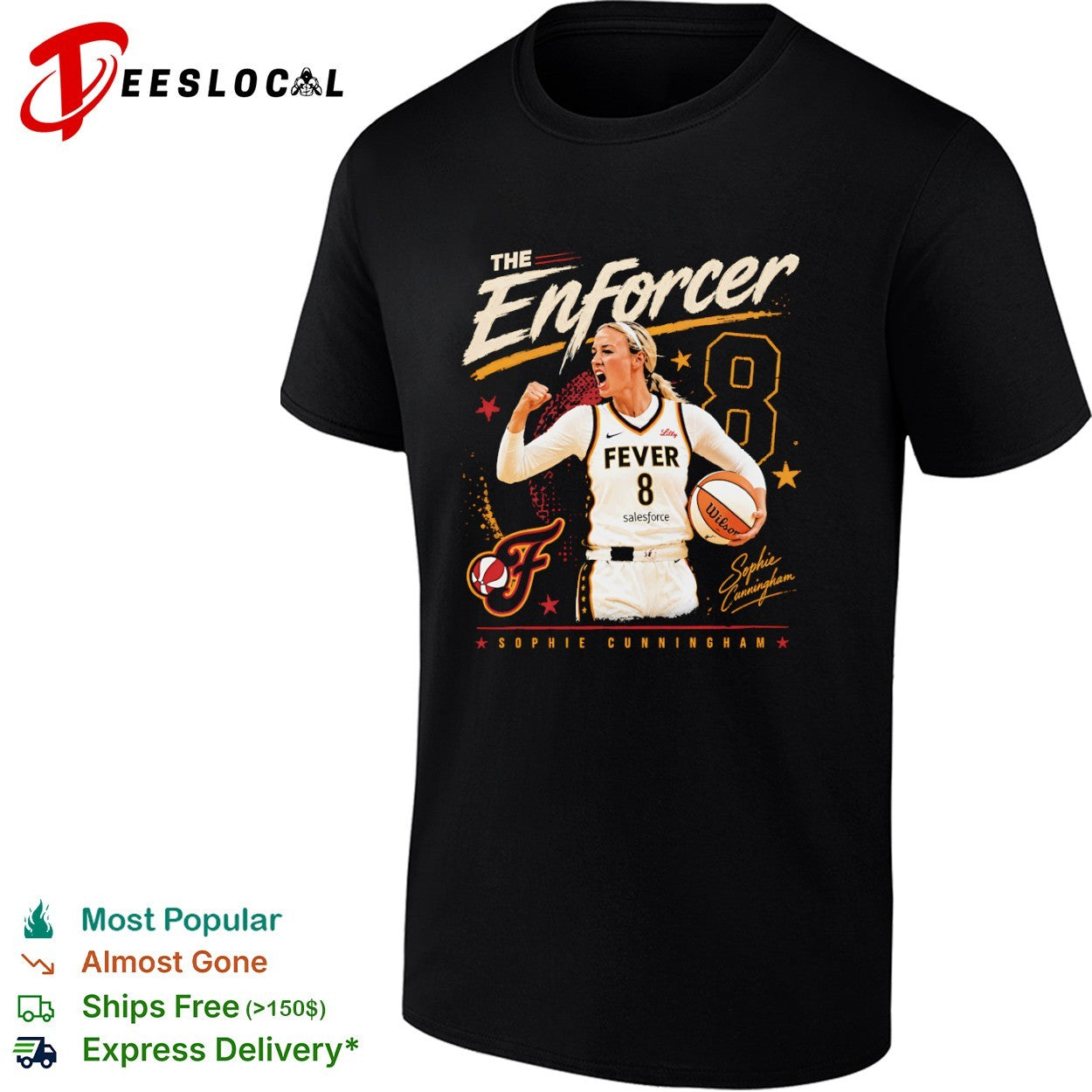 Sophie Cunningham Indiana Fever WNBA The Enforcer 8 Sophie Cunningham shirt