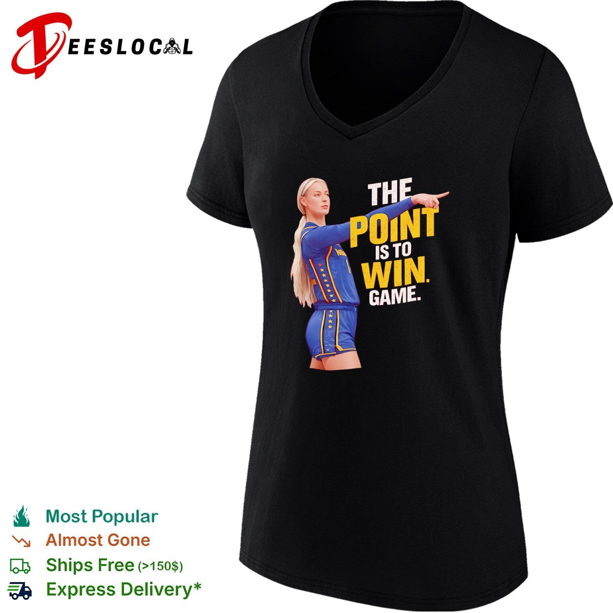 Sophie Cunningham Indiana Fever WNBA the point is to win game shirt
