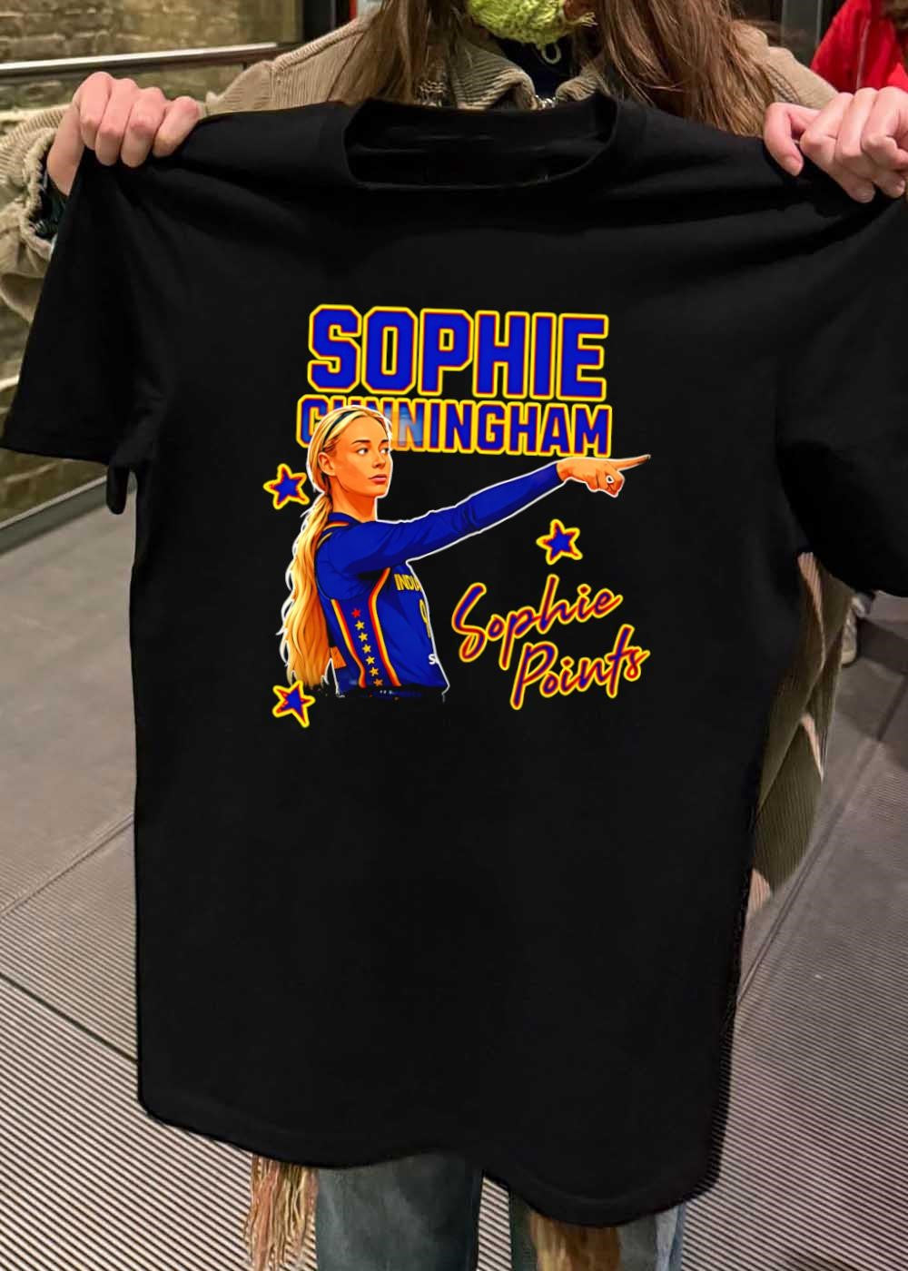 Sophie Points Sophie Cunningham Pointing Indiana Fever T-Shirt