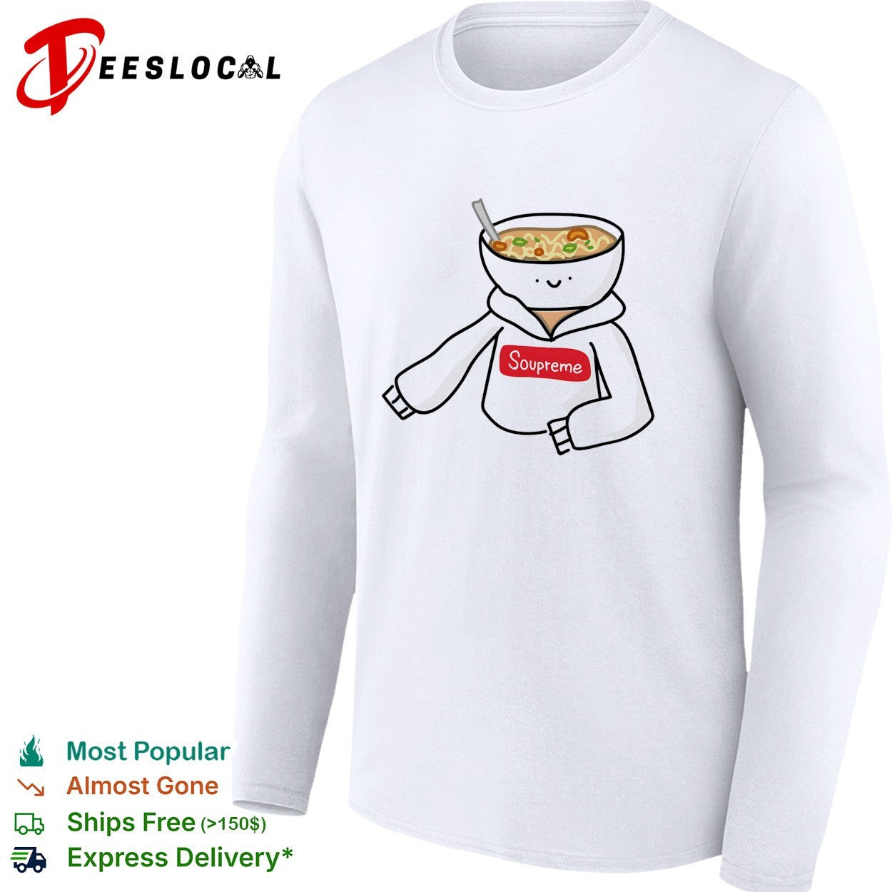 Soupreme ramen noodle soup bowl shirt