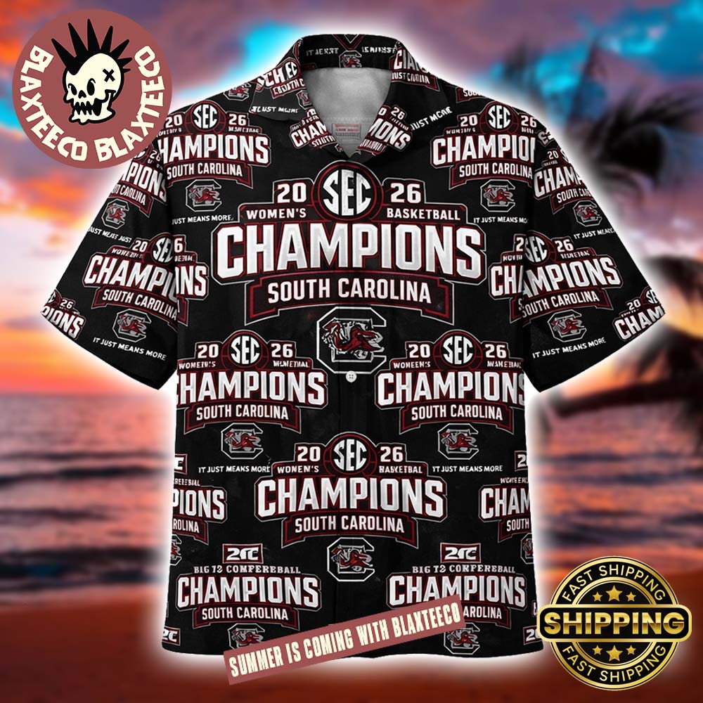 South Carolina Gamecocks Women’s Basketball 2026 SEC Regular Season Champions Locker Room Hawaiian Shirt