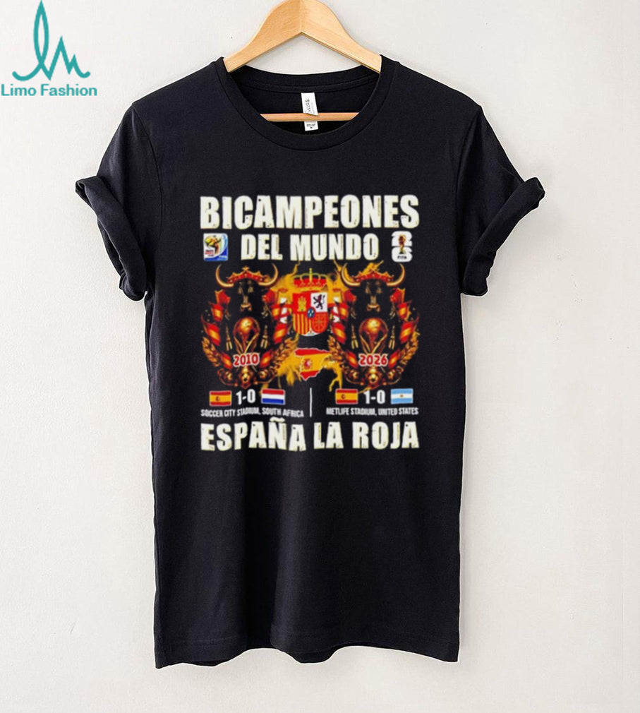 Spain Bicampeones Del Mundo Espana La Roja World Cup 2026 shirt