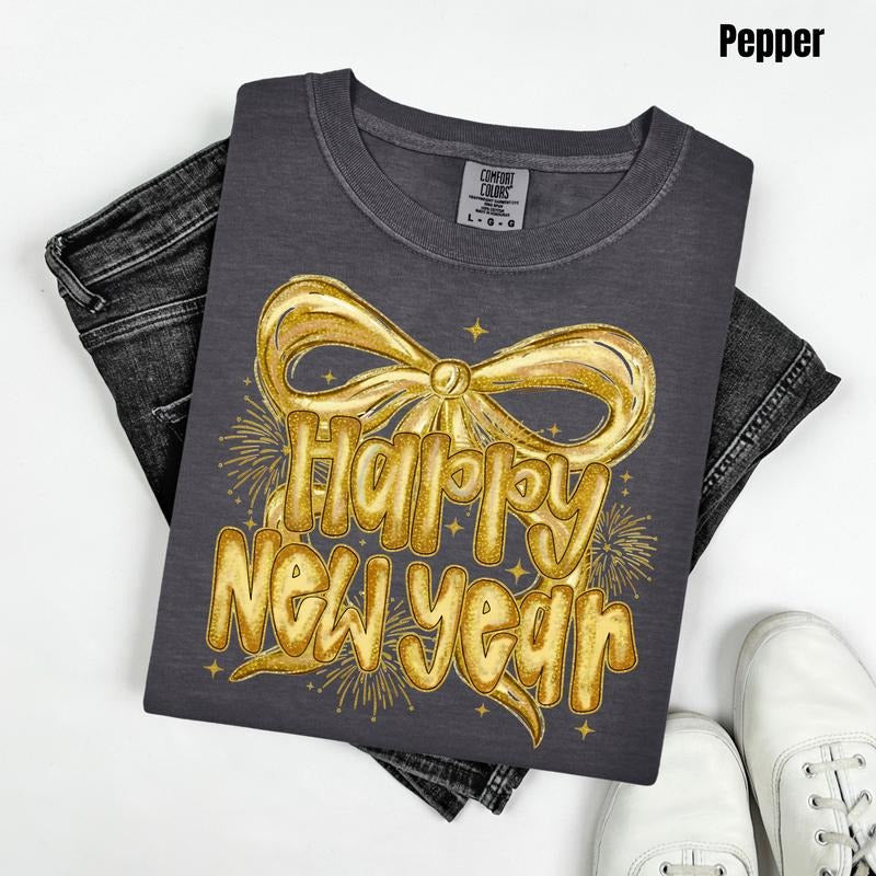 Sparkling New Year Comfort Colors T-Shirt 'NLB' Hoodie, Sweatshirt | PodTeesHub.com