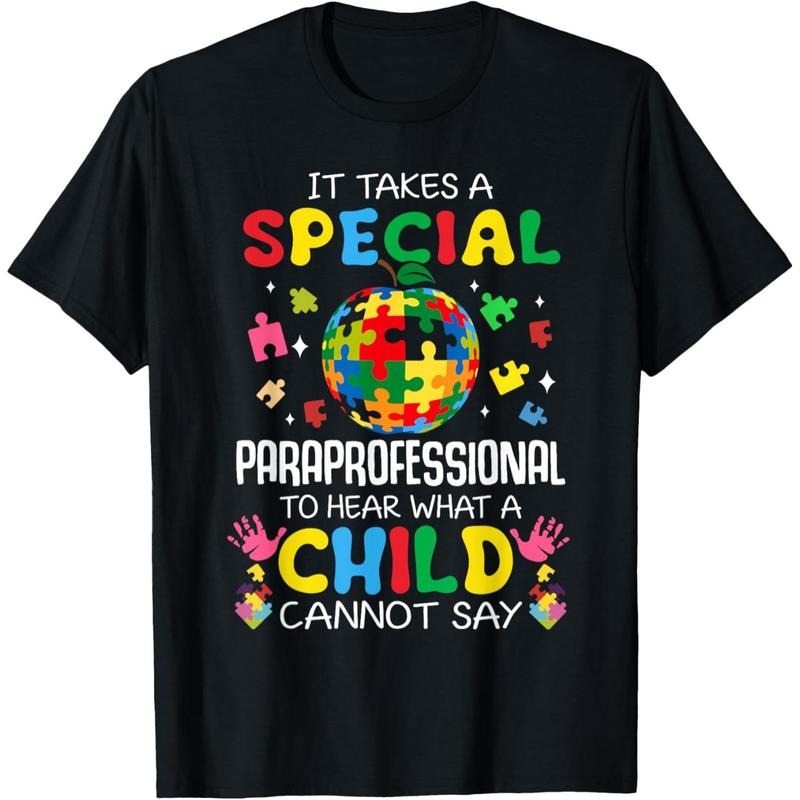 Special Education Paraprofessional Teacher Appreciation Autism Awareness T-Shirt Hoodie, Sweatshirt | PodTeesHub.com