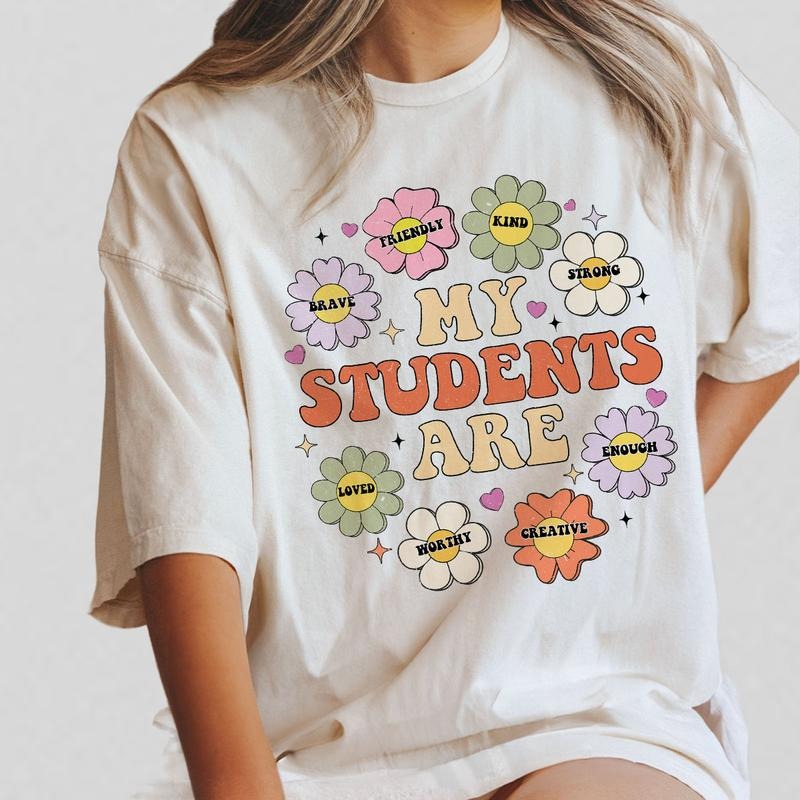 Special Education Teacher T-Shirt, SPED Teacher Shirt,  Colorful Flower Inspirational Graphic Tee, Back to School Outfit...